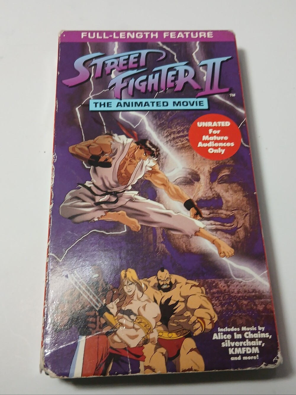 Street Fighter II The Animated Movie VHS Unrated Edition Capcom